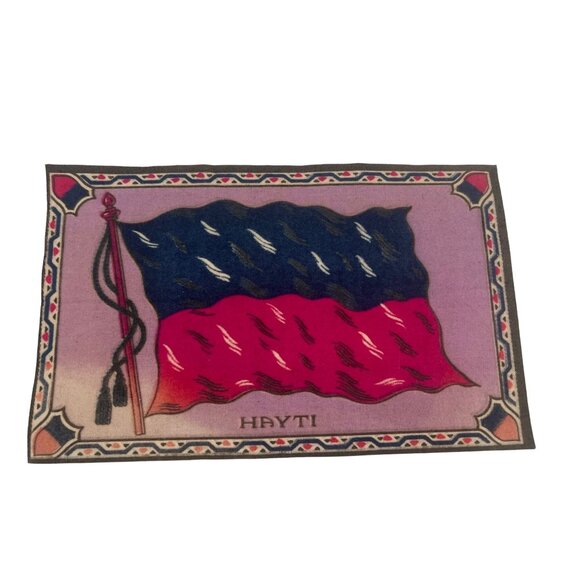 Vintage Tobacco Silks Flags Haiti So. African Rep. San Domingo Venezuela Qty 4 - Picture 3 of 6